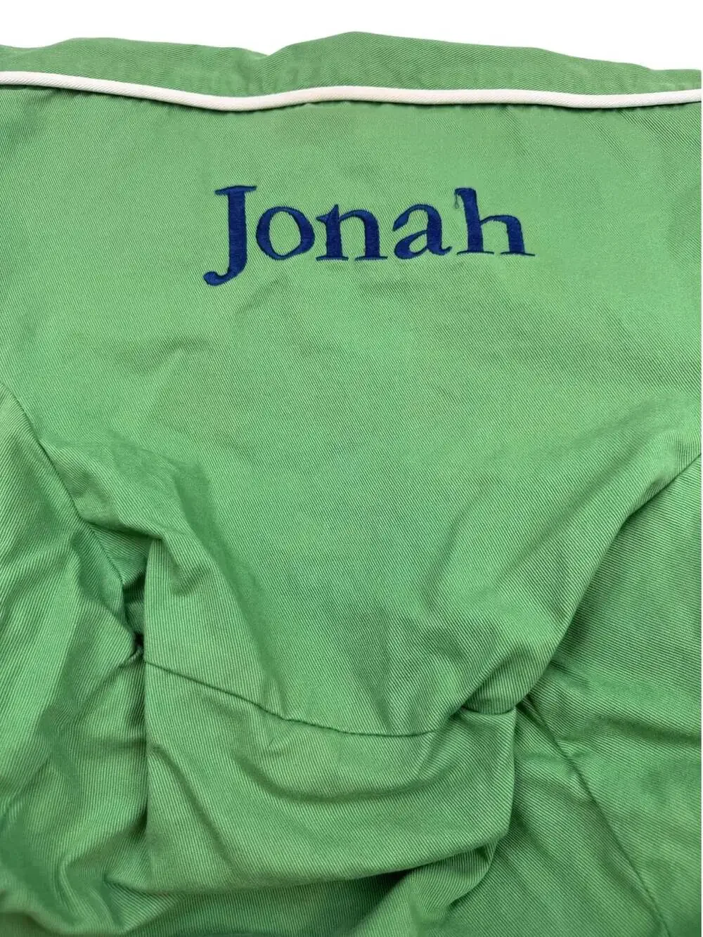 Pottery Barn Kids Green Twill Anywhere Chair slipcover Jonah